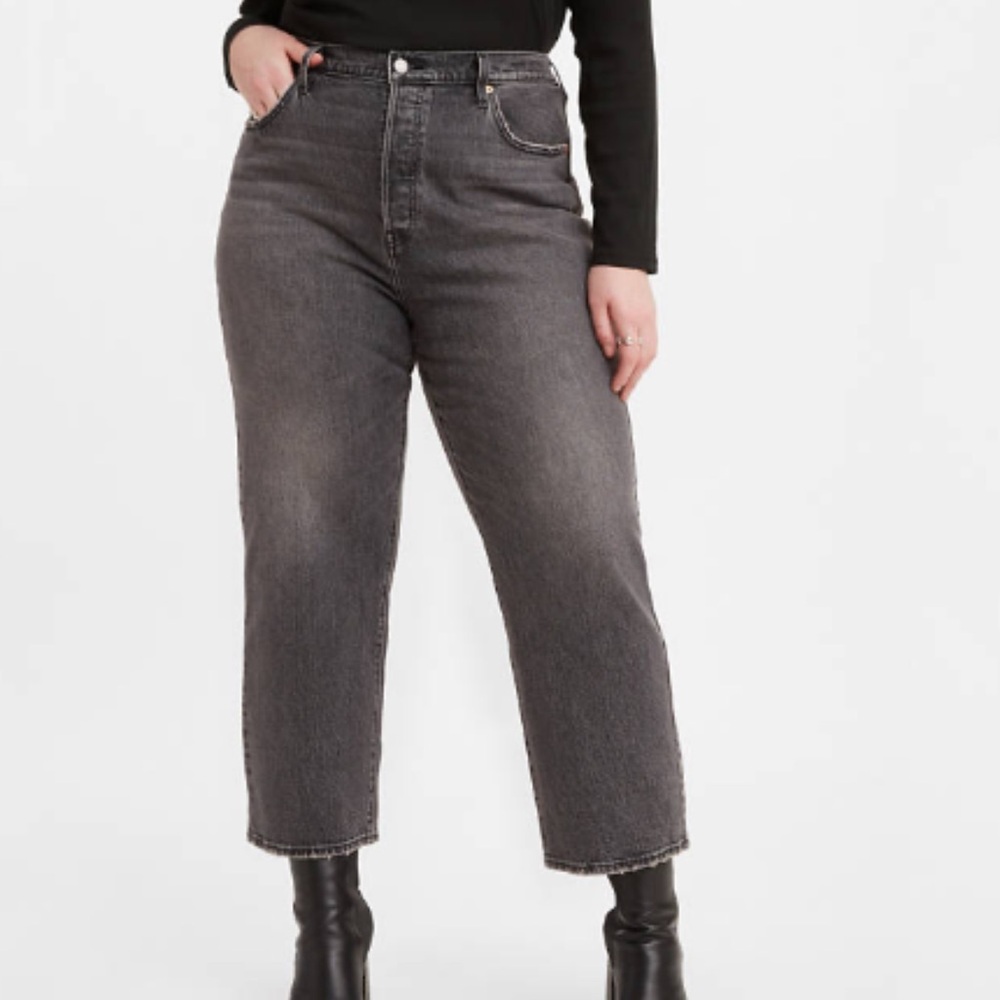 LEVI RIBCAGE STRAIGHT ANKLE WOMEN'S JEANS (PLUS SIZE)